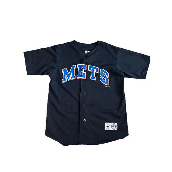 New York Mets Edgardo Alfonzo #13 MLB Dynasty 2000 Black Jersey Men's Size M - Picture 1 of 8
